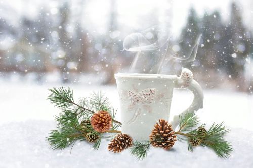 coffee mug winter