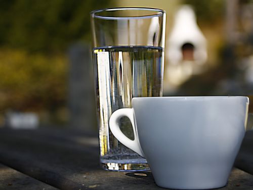 coffee water glass