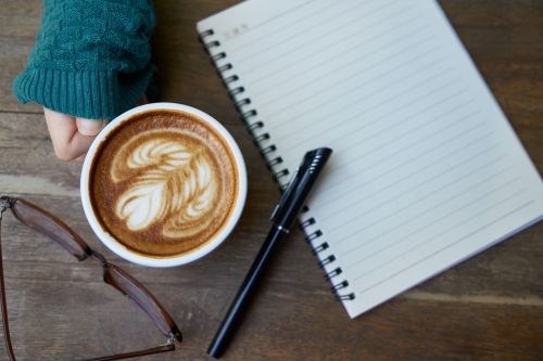 coffee caffeine notebook