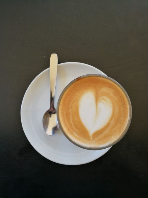 coffee heart spoon