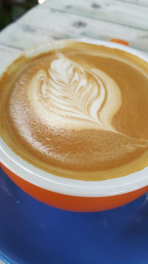 coffee blue orange