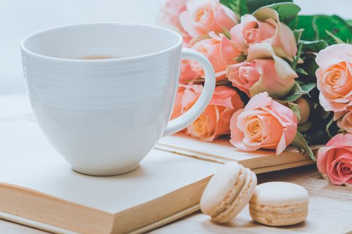 coffee  mug  flowers