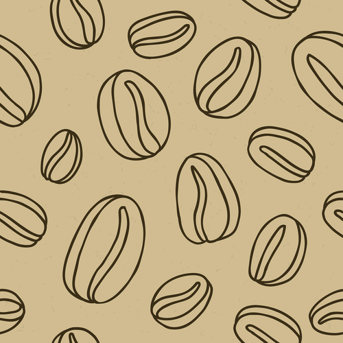 coffee  beans  pattern