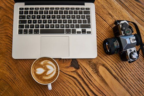 coffee  laptop  camera