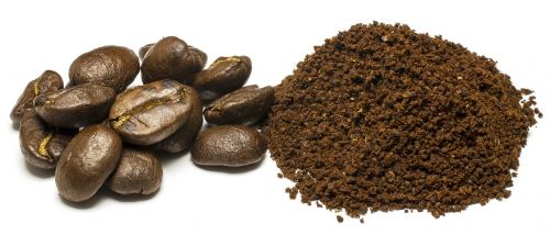 coffee beans coffee powder