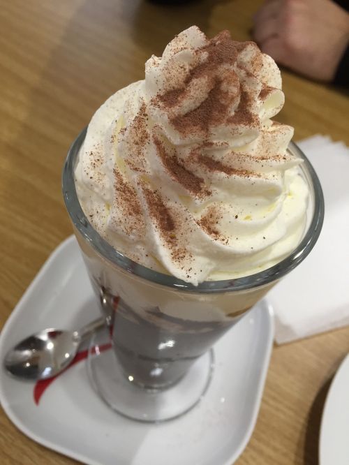 coffee dessert whipped cream