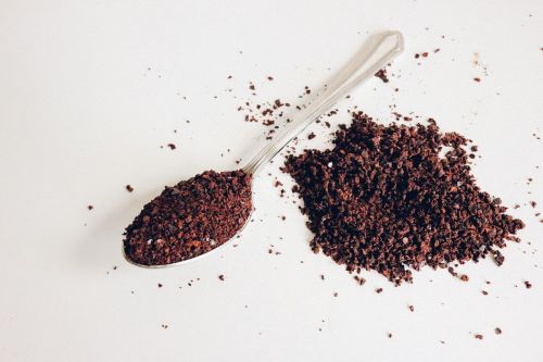 coffee black spoon