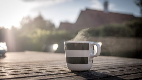 coffee morning soft light