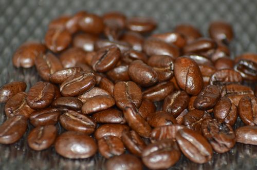 coffee beans macro countertop