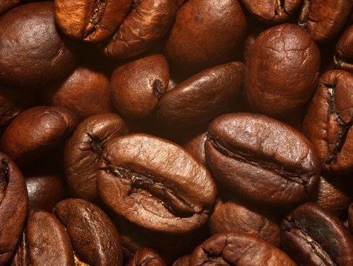 coffee beans  roasted  brown