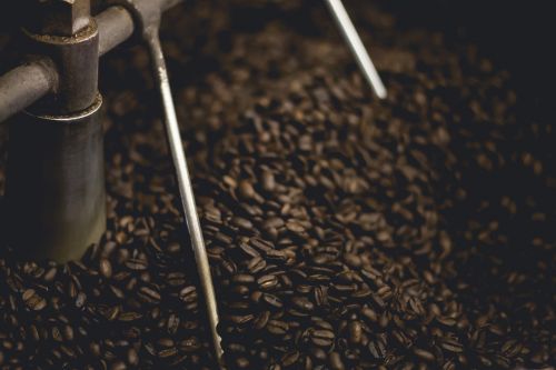 coffee beans grinding roasting