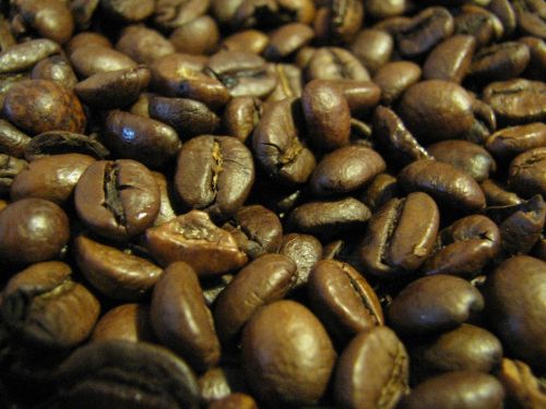 coffee beans roasted brown