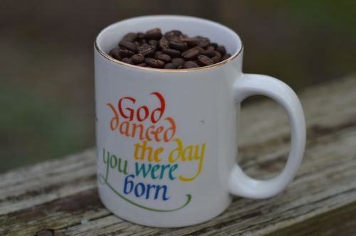 Coffee Beans In Mug