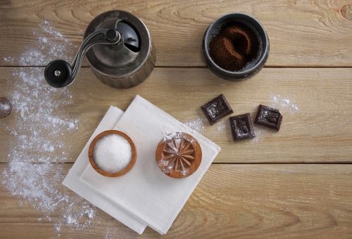 coffee grinder chocolate sugar