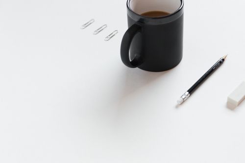 coffee mug pencil eraser