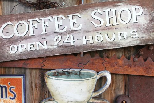 coffee shop coffee sign