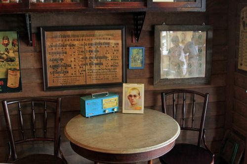 coffee shop retro old wooden house