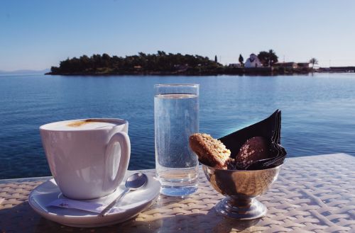 coffee with a view coffee by the sea greece