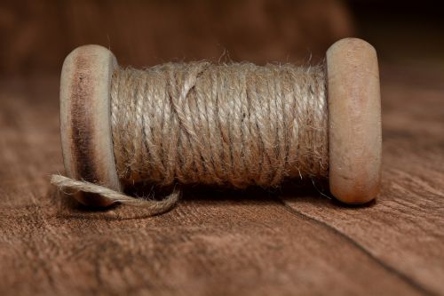 coil wooden reel thread