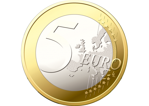 coin 5 euro money