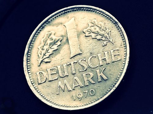 coin currency german mark