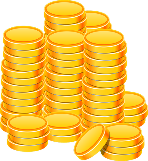 coin  heap  golden