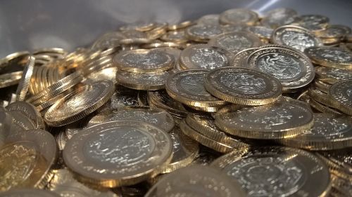 coins mexican peso money