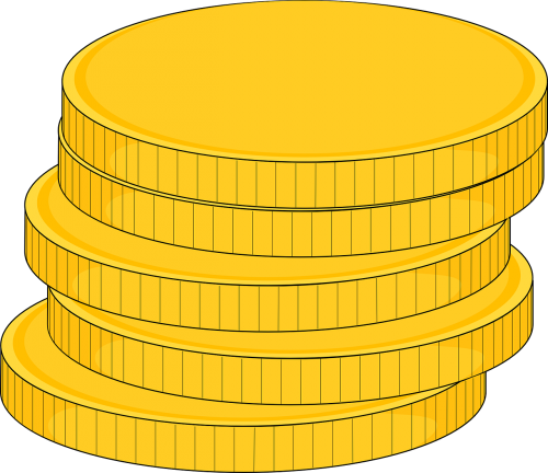 coins gold stacked