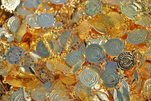 coins gold chains