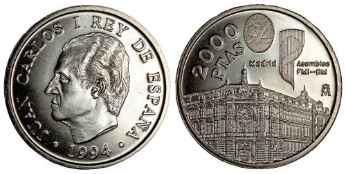 coins currency pesetas