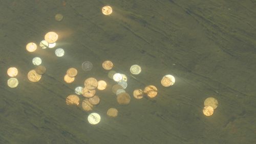 Coins In Wishing Well