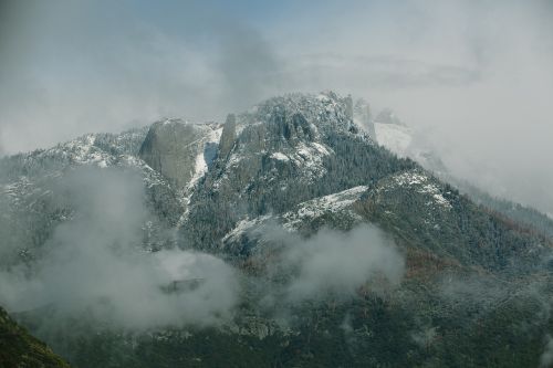 cold landscape mountain peak