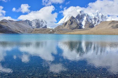 cold lake landscape