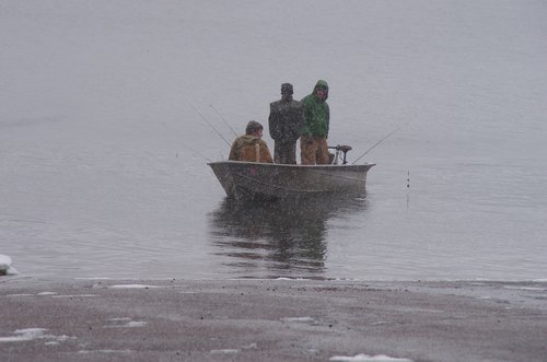 cold  boat  lake