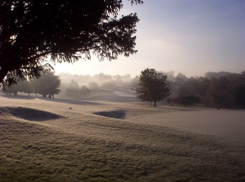 cold frozen landscape