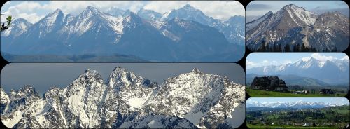 collage mountains tatry