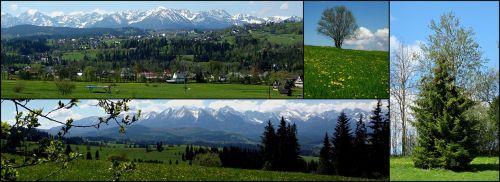 collage mountains tatry