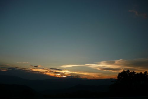 colombia landscape sunset