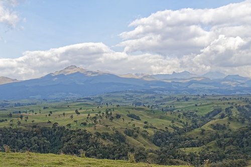 colombia  province of cauca  mountains
