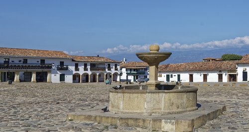 colombia  villa de leyva  plaza mayor