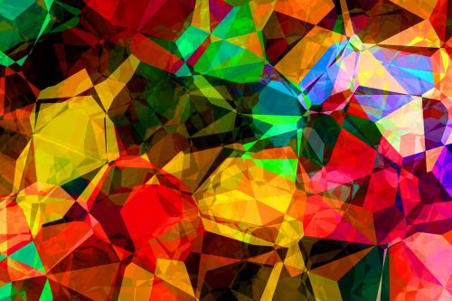 color abstract polygon