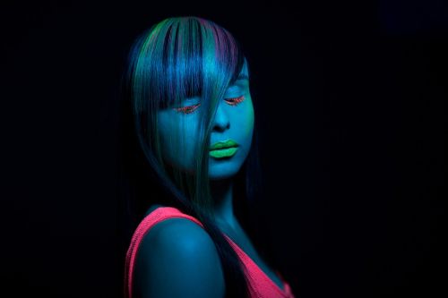 color fluorescent trick