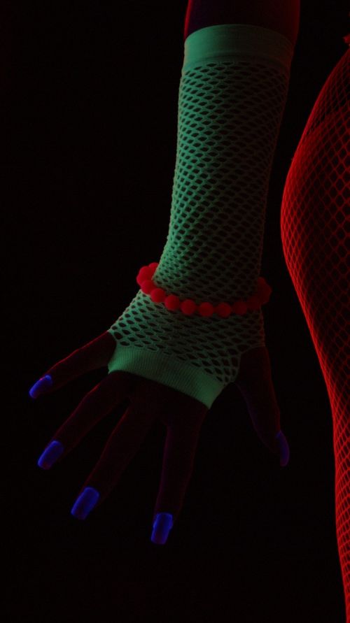 color hand neon