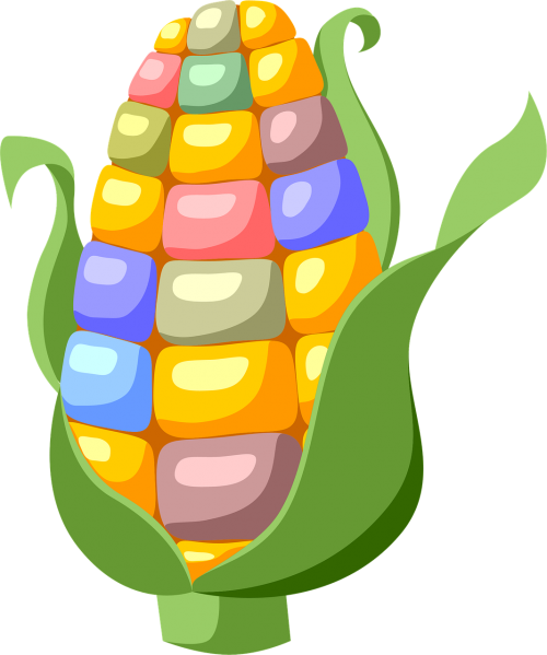 color the ear corn