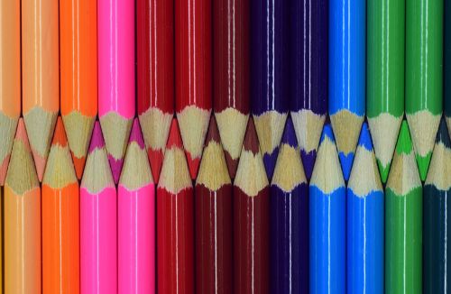 color wood pen colorful