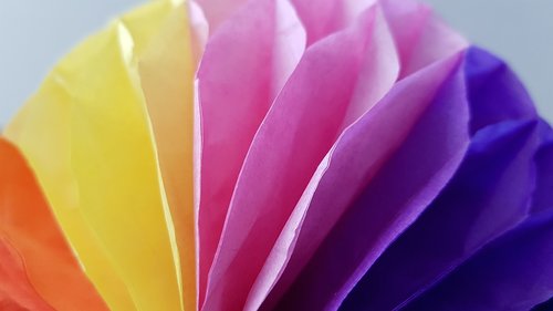 color  rainbow  origami