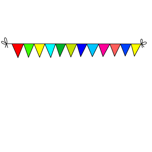 color  colourful  bunting