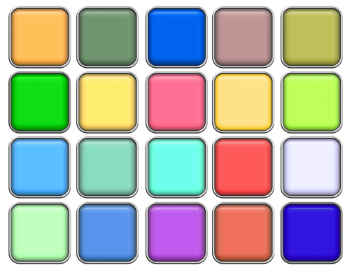 color chromaticity diagram button