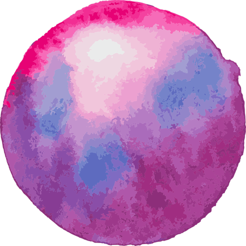 color circle  watercolour  pink