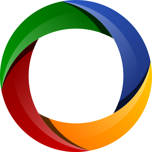 color circle articles lens-style logo körcikkely